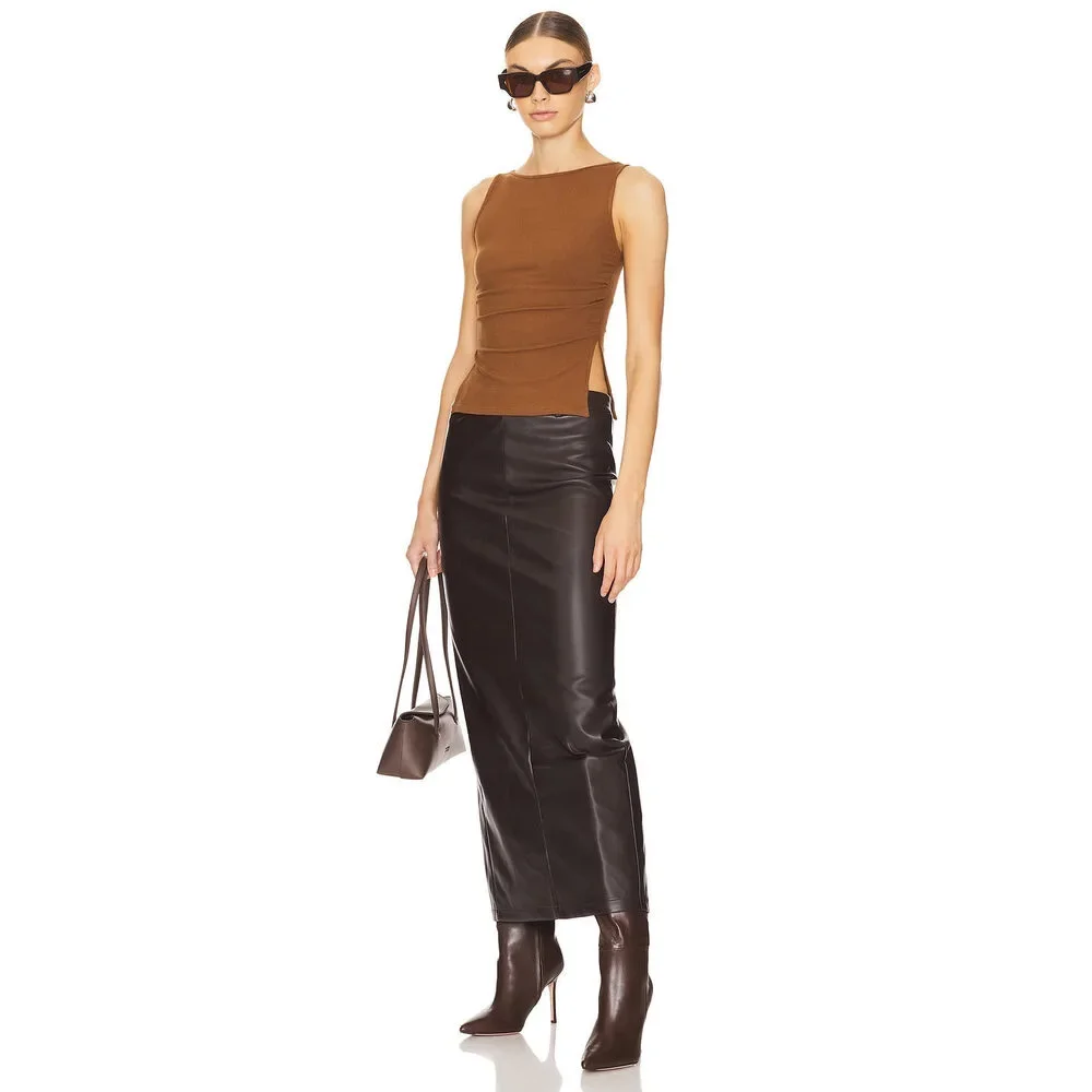 All The Ways Kayla Faux Leather Skirt Size S - Picture 10 of 10